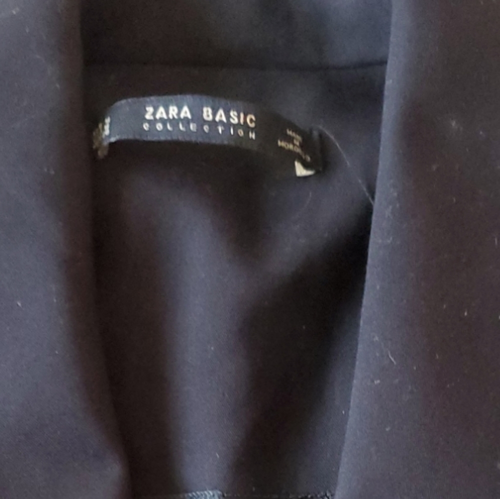 Zara Basic Collection Black Double-Breasted Jumps… - image 6